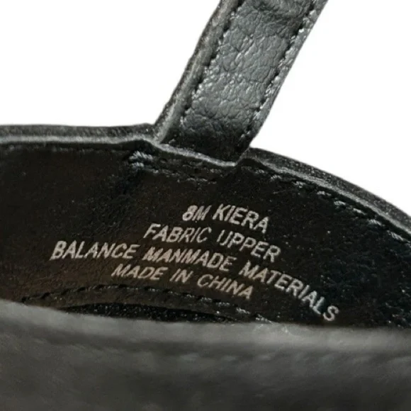 VINTAGE 7 EIGHT Women's Heel Sandals Black colored Suede open toe size 8 Medium - Picture 5 of 9